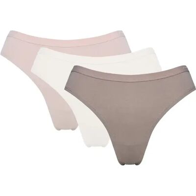 String Baumwolle Damen Esotiq Peggy (x3) Multicolore XL Femme String Baumwolle Damen Esotiq Peggy (x3) Multicolore XL Femme
