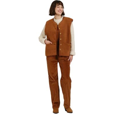 Weste F.A.M. Paris Vita Marron XS Femme Weste F.A.M. Paris Vita Marron XS Femme