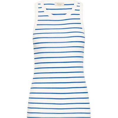Damen-Top fransa Hizamond Stripe 14 Bleu XS Femme Damen-Top fransa Hizamond Stripe 14 Bleu XS Femme