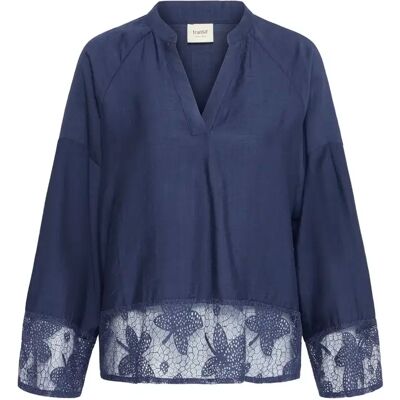 Langärmelige Bluse, Damen fransa Frminnas Bleu M Femme Langärmelige Bluse, Damen fransa Frminnas Bleu M Femme