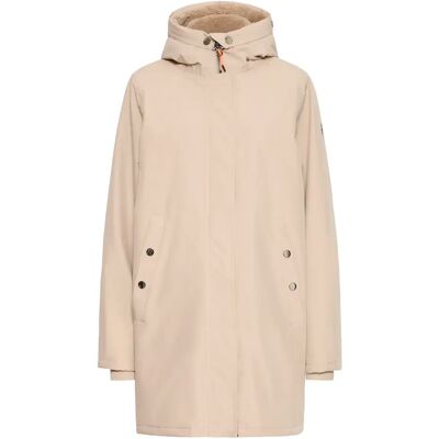 Parka mit Kapuze, Damen fransa Leia 1 Beige L Femme Parka mit Kapuze, Damen fransa Leia 1 Beige L Femme