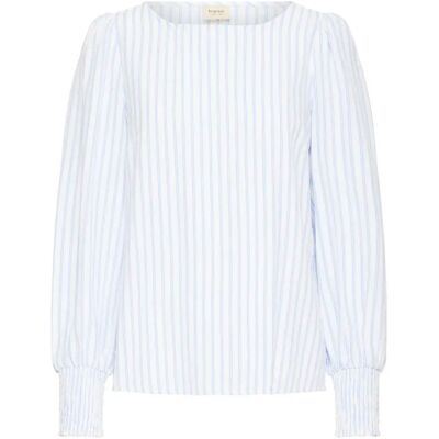 Langärmelige Bluse, Damen fransa Halo 1 Bleu L Femme Langärmelige Bluse, Damen fransa Halo 1 Bleu L Femme