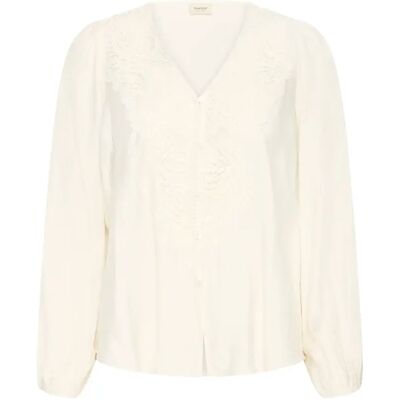Damenbluse fransa FRBlondie 4 Blanc M Femme Damenbluse fransa FRBlondie 4 Blanc M Femme