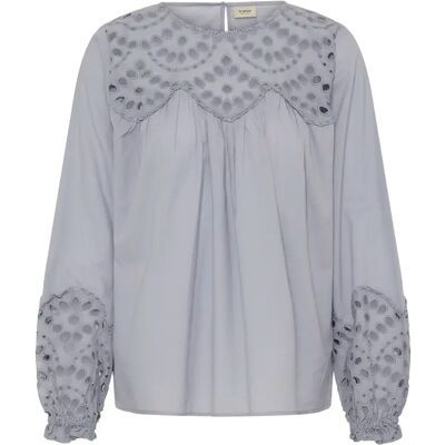Langärmelige Bluse, Damen fransa Lacita Bleu S Femme Langärmelige Bluse, Damen fransa Lacita Bleu S Femme
