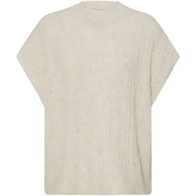 Ärmelloser Pullover Damen fransa Fia 1 Beige XS/S Femme Ärmelloser Pullover Damen fransa Fia 1 Beige XS/S Femme