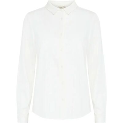 Langarm-Bluse Damen fransa Justina SH 1 Blanc L Femme Langarm-Bluse Damen fransa Justina SH 1 Blanc L Femme