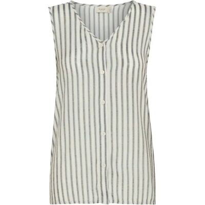 Ärmellose Bluse, Damen fransa Alyssa 1 Bleu S Femme Ärmellose Bluse, Damen fransa Alyssa 1 Bleu S Femme