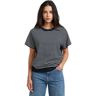 Damen T-Shirt G-Star Raglan Bleu XS Femme Damen T-Shirt G-Star Raglan Bleu XS Femme