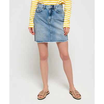 Superdry Mini Jeansrock - Blau 28 Damen Superdry Mini Jeansrock - Blau 28 Damen