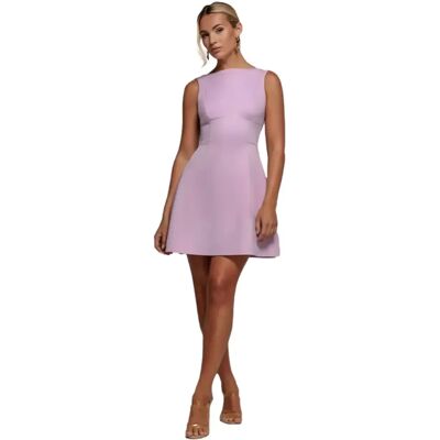 Asymmetrisches Spitzenkleid Damen Goddiva Bardot Sequin Rose 44 Femme Asymmetrisches Spitzenkleid Damen Goddiva Bardot Sequin Rose 44 Femme