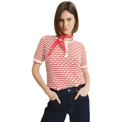 Pullover mit kurzen Ärmeln, Damen Greenpoint Regular January Rouge S Femme Pullover mit kurzen Ärmeln, Damen Greenpoint Regular January Rouge S Femme