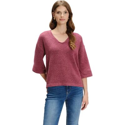 3/4-Ärmel Pullover aus Wolle Damen Greenpoint Violet M Femme 3/4-Ärmel Pullover aus Wolle Damen Greenpoint Violet M Femme