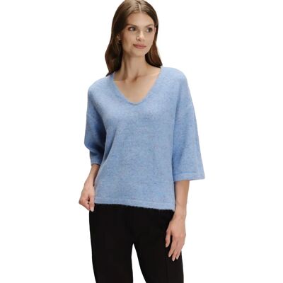 3/4-Ärmel Pullover aus Wolle Damen Greenpoint Bleu S Femme 3/4-Ärmel Pullover aus Wolle Damen Greenpoint Bleu S Femme