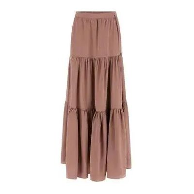 Maxirock Damen Guess Rossana Marron M Femme Maxirock Damen Guess Rossana Marron M Femme