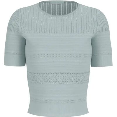 Kurzarm Rundhals-Pullover für Damen Guess Michelle Bleu XL Femme Kurzarm Rundhals-Pullover für Damen Guess Michelle Bleu XL Femme