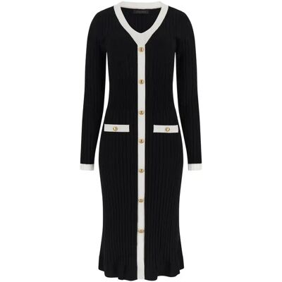 Eng anliegendes Kleid für Damen Guess Laurel Noir L Femme Eng anliegendes Kleid für Damen Guess Laurel Noir L Femme