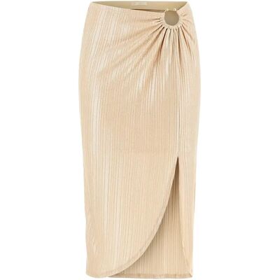 Guess Cristina Midi Rock - Baumwolle, Beige, M - Rock Guess Cristina Midi Rock - Baumwolle, Beige, M - Rock
