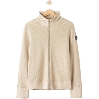 Damen Full-Zip-Pullover Holebrook Lisen WP Beige L Femme Damen Full-Zip-Pullover Holebrook Lisen WP Beige L Femme