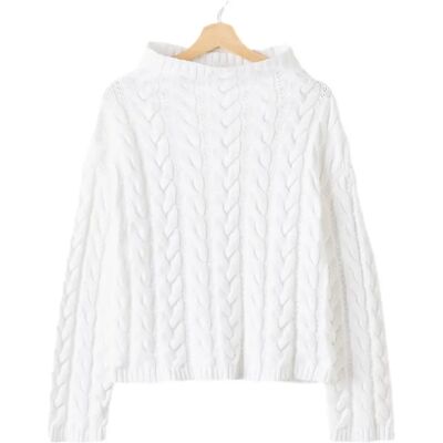 Pullover mit hohem Kragen Damen Holebrook Emilie Blanc XS Femme Pullover mit hohem Kragen Damen Holebrook Emilie Blanc XS Femme