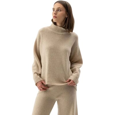 Rollkragenpullover Damen Holebrook Veronika Beige S Femme Rollkragenpullover Damen Holebrook Veronika Beige S Femme