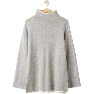 Rollkragenpullover Damen Holebrook Sally Gris XS Femme Rollkragenpullover Damen Holebrook Sally Gris XS Femme
