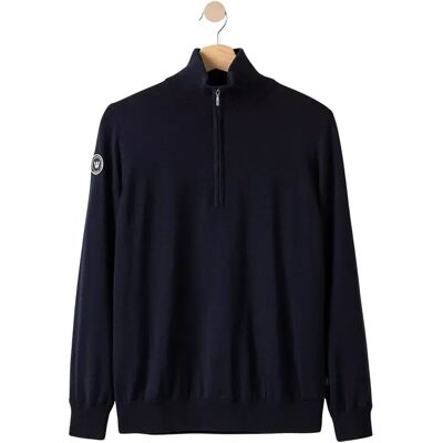Pullover mit Reißverschlusskragen, Damen Holebrook Nelly Bleu L Femme Pullover mit Reißverschlusskragen, Damen Holebrook Nelly Bleu L Femme