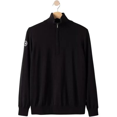 Pullover mit Reißverschlusskragen, Damen Holebrook Nelly Noir XS Femme Pullover mit Reißverschlusskragen, Damen Holebrook Nelly Noir XS Femme