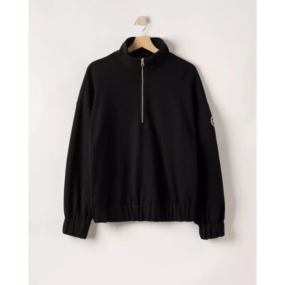 Pullover mit Reißverschlusskragen, Damen Holebrook Stella Noir M Femme Pullover mit Reißverschlusskragen, Damen Holebrook Stella Noir M Femme