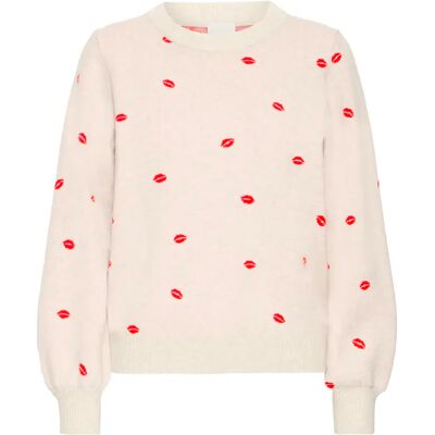 Pullover Damen Ichi IHBrielle 6 Beige 2XL Femme Pullover Damen Ichi IHBrielle 6 Beige 2XL Femme