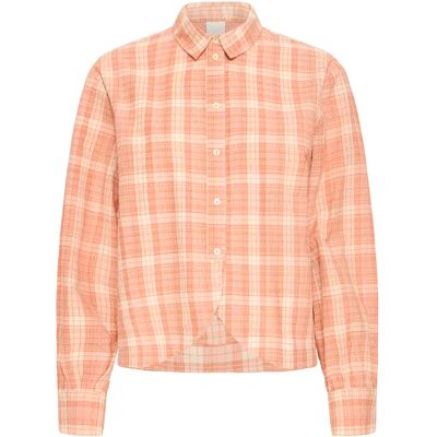 Langarmshirt Damen Ichi Cira Orange 40 Femme Langarmshirt Damen Ichi Cira Orange 40 Femme