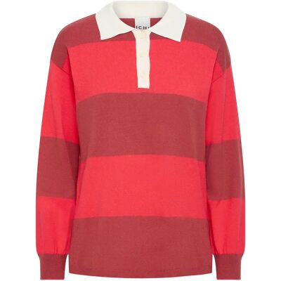 Pullover Damen Ichi Boston 14 Rouge XS Femme Pullover Damen Ichi Boston 14 Rouge XS Femme