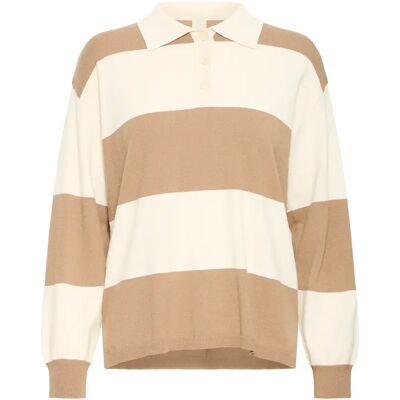 Pullover Damen Ichi Boston 14 Beige L Femme Pullover Damen Ichi Boston 14 Beige L Femme