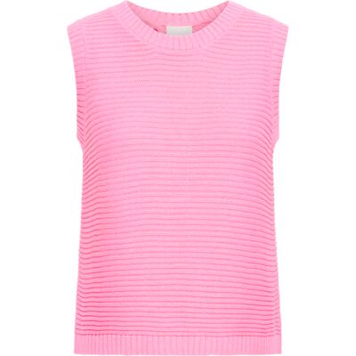 Ärmelloser Pullover Damen Ichi Dotties Rose M Femme Ärmelloser Pullover Damen Ichi Dotties Rose M Femme