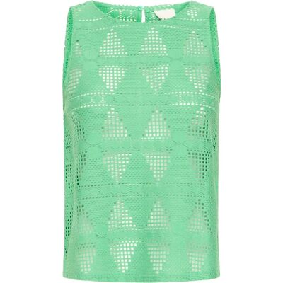 Ärmelloser Pullover Damen Ichi Ova Vert M Femme Ärmelloser Pullover Damen Ichi Ova Vert M Femme