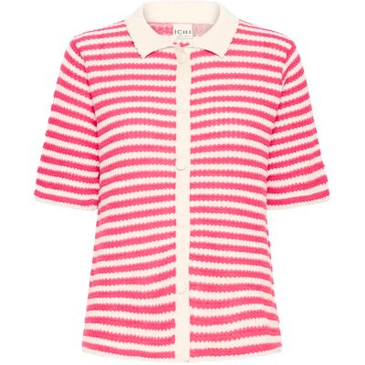 Damen Kurzarm-Cardigan Ichi Lorianna Rose L Femme Damen Kurzarm-Cardigan Ichi Lorianna Rose L Femme
