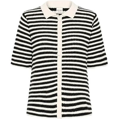 Damen Kurzarm-Cardigan Ichi Lorianna Noir S Femme Damen Kurzarm-Cardigan Ichi Lorianna Noir S Femme