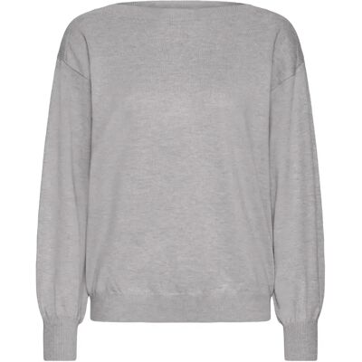 Pullover mit U-Boot-Kragen Damen Ichi Luls Gris XS Femme Pullover mit U-Boot-Kragen Damen Ichi Luls Gris XS Femme