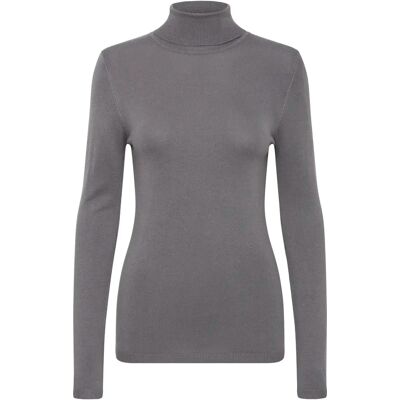 Rollkragenpullover Damen Ichi Mafa Gris XS Femme Rollkragenpullover Damen Ichi Mafa Gris XS Femme