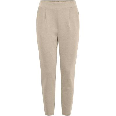 Damenhosen Ichi Kate Pique Beige L Femme Damenhosen Ichi Kate Pique Beige L Femme