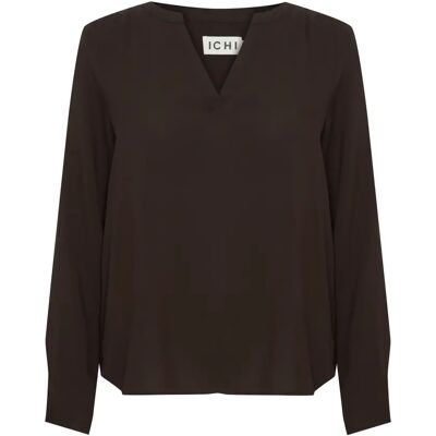 Langärmelige Bluse, Damen Ichi Main 2 Noir 40 Femme Langärmelige Bluse, Damen Ichi Main 2 Noir 40 Femme
