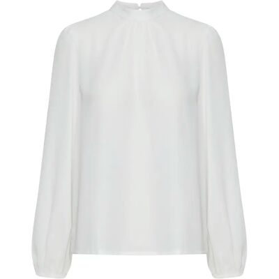 Langärmelige Bluse, Damen Ichi Cellani Blanc 40 Femme Langärmelige Bluse, Damen Ichi Cellani Blanc 40 Femme