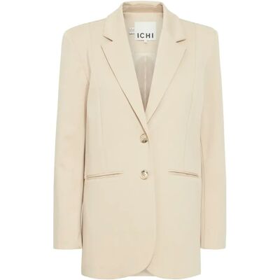 Blazer Damen Ichi Kate SUS Beige 2XL Femme Blazer Damen Ichi Kate SUS Beige 2XL Femme
