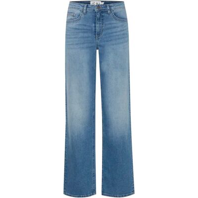 Gerade geschnittene Jeans Damen Ichi Wiggy Bleu 27x32 Femme Gerade geschnittene Jeans Damen Ichi Wiggy Bleu 27x32 Femme