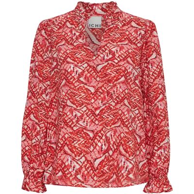 Langärmelige Bluse, Damen Ichi Fazora Orange 40 Femme Langärmelige Bluse, Damen Ichi Fazora Orange 40 Femme