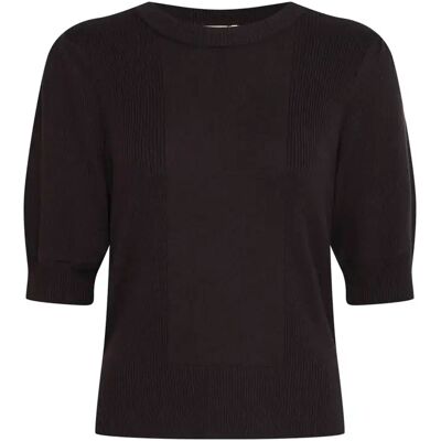 Pullover mit kurzen Ärmeln, Damen Ichi Boston Noir XL Femme Pullover mit kurzen Ärmeln, Damen Ichi Boston Noir XL Femme