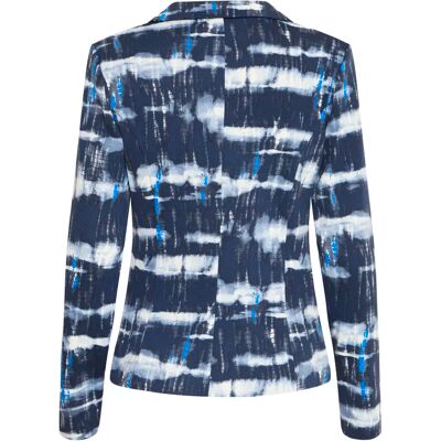Blazer Damen Ichi Kate Print BL23 Bleu S Femme Blazer Damen Ichi Kate Print BL23 Bleu S Femme