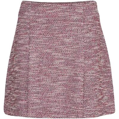 Minirock Damen Ichi Kate Checlé Rose M Femme Minirock Damen Ichi Kate Checlé Rose M Femme