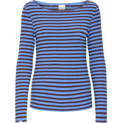 Pullover mit Rundhalsausschnitt Damen Ichi Cella Bleu XL Femme Pullover mit Rundhalsausschnitt Damen Ichi Cella Bleu XL Femme