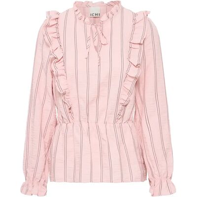 Langärmelige Bluse, Damen Ichi Ollie Rose 40 Femme Langärmelige Bluse, Damen Ichi Ollie Rose 40 Femme