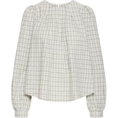 Langärmelige Bluse, Damen Ichi Amyra Beige 40 Femme Langärmelige Bluse, Damen Ichi Amyra Beige 40 Femme